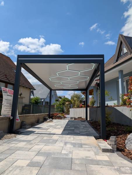 Carport en aluminium sur mesure à Genève en Suisse