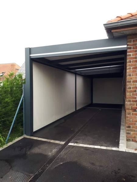 Carport aluminium - Abri de voiture robuste et élégant à Lyon en Rhône Alpes