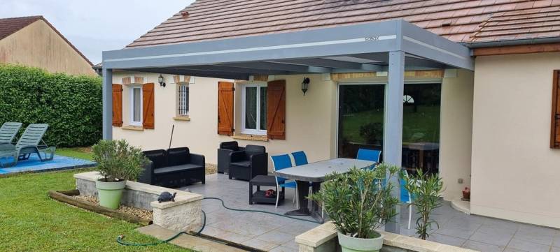 Pergola en aluminium sur mesure - Pergola design à Lyon en Rhône Alpes
