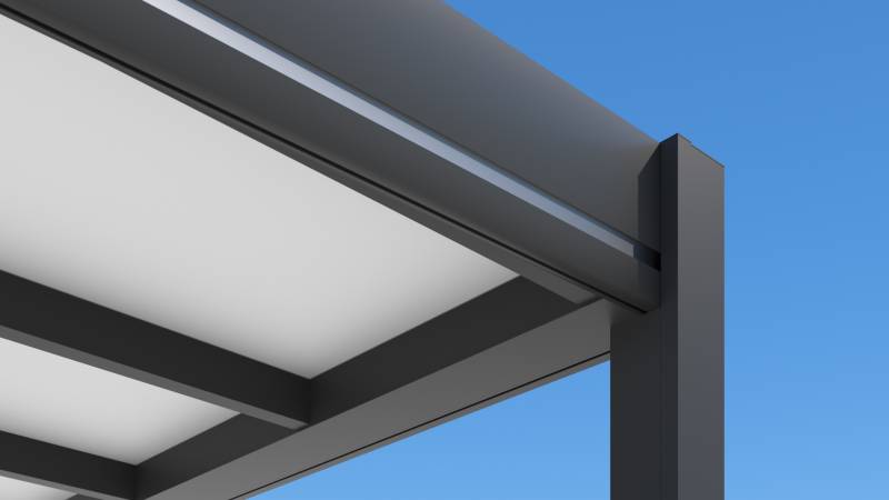 Pergola évolutive panneau sandwich