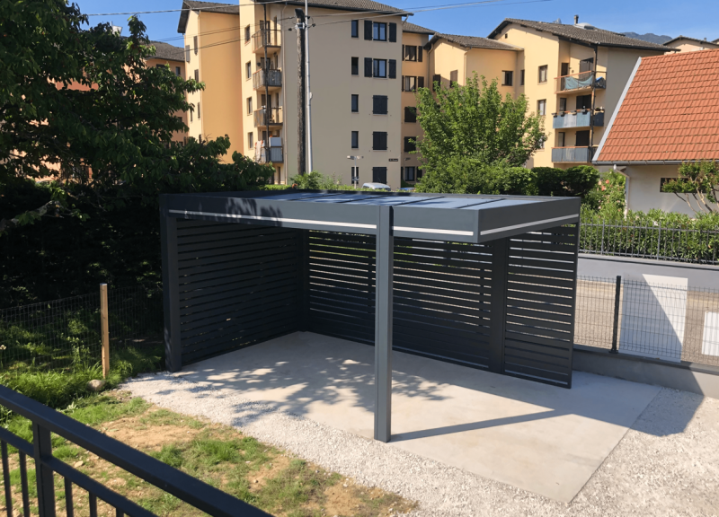Abri de voiture en aluminium en Savoie